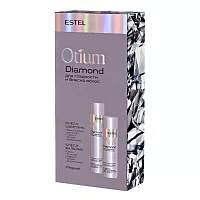 Набор для гладкости и блеска волос (шампунь 250 мл, бальзам 200 мл) OTIUM DIAMOND