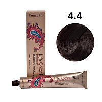 Крем-краска для волос Farmavita Life Color Plus 4.4 каштановый медный, 100 мл