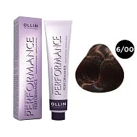 Крем-краска для волос OLLIN Performance 6/00 темно-русый глубокий, 60 мл