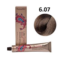 Крем-краска для волос Farmavita Life Color Plus 6.07 холодный темный блондин, 100 мл