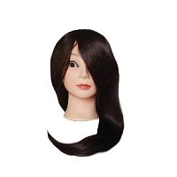 Голова-манекен для причесок, волосы 60 см Шатен OLLIN