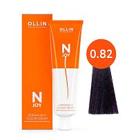 Крем краска для волос OLLIN N-JOY 0/82 сине-фиолетовый, 100 мл