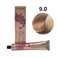 Крем-краска для волос Farmavita Life Color Plus 9.0 очень светлый блондин, 100 мл