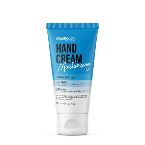 Крем для рук увлажняющий с маслом ши, гиалуроновой кислотой и муцином улитки / Depiltouch Professional 50 мл