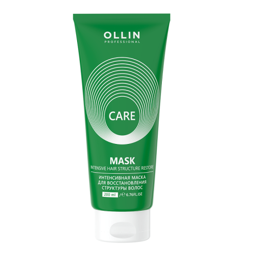 Интенсивная маска для восстановления структуры волос OLLIN Care 200 мл
